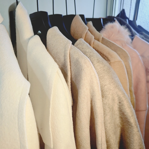 ๐ Winter Coat ๐ white wrapped coat with belt - Picture 11 of 13